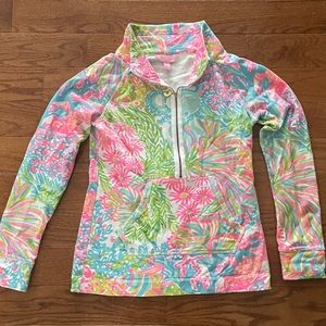 Lilly Pulitzer quarter zip sweatshirt
